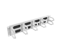 Lanberg Organizer kabli Typ B 19" 2U szczotkowy (szary) - 458035 - zdjęcie 3